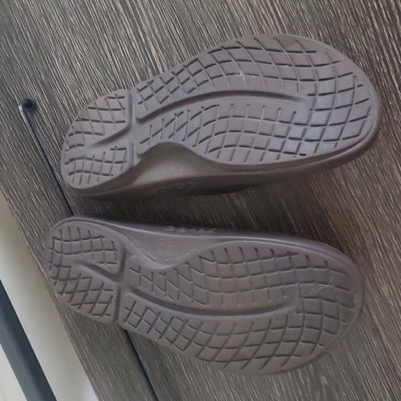 OOFOS Ooah Slip On Slide Sandal Brown Recovery Foam Shoe Unisex M5 W7 - Picture 5 of 6